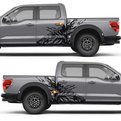 Claw Text Combo Side Doors Rocker Panel Vinyl Decal Sticker for Ford F-150 1