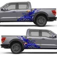 Claw Text Combo Side Doors Rocker Panel Vinyl Decal Sticker for Ford F-150 2