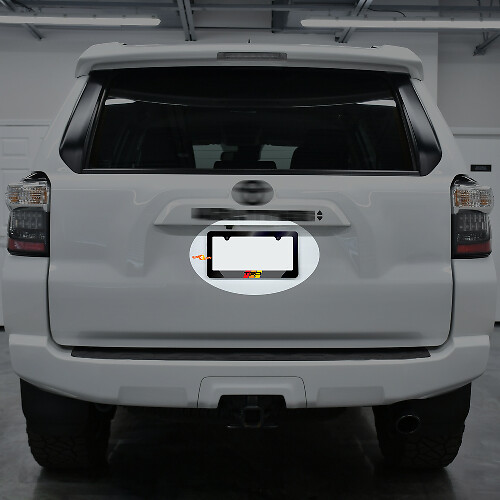 Heritage TRD Black Frey Acrylic License Plate Frames for Toyota Vehicles