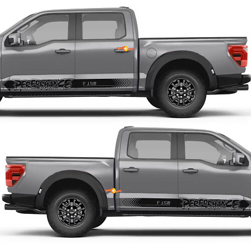 Street Performance Stripe Side Door Rocker Panel Vinyl Decal Sticker for Ford F-150