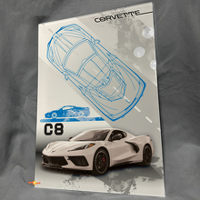 Panneau d'art mural d'atelier en acrylique brillant Custom C8 pour les fans de Chevy Corvette 2