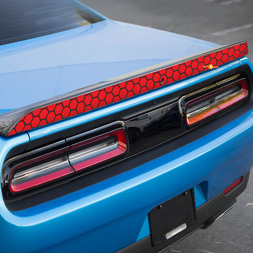 Honeycombs Graphic Spoiler Vinyl Decal Sticker for Dodge Challenger