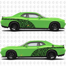 Graffiti Style Arc Side Doors Rear Guards Vinyl Decals Stickers for Dodge Challenger 2