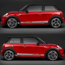 JCW Side Doors Stripes Graphics Decal Sticker for Mini Cooper F56 3