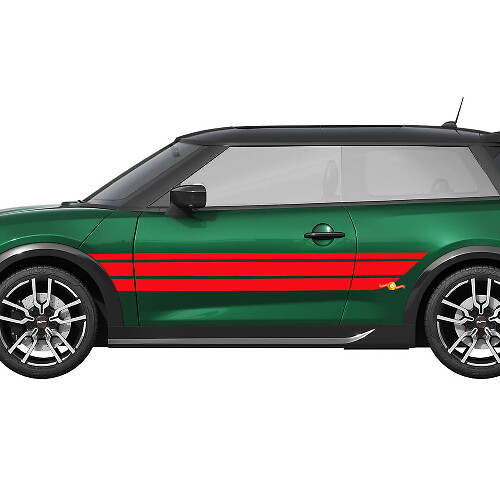 Racing Stripes Graphics Side Vinyl Decal Sticker for Mini Cooper S 1