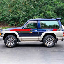 Autocollant vinyle décoratif à rayures bloc de couleur pour portes latérales et ailes Safari pour Nissan Patrol 2
