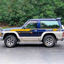 Autocollant vinyle décoratif à rayures bloc de couleur pour portes latérales et ailes Safari pour Nissan Patrol 3