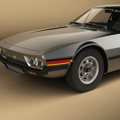 Retro Vintage Stripes Front Fender Vinyl Decal Stickers for Volkswagen SP2