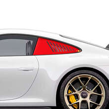 Le Mans Style Rear Side Window Stripe Decals for Porsche 911 and Cayman_2