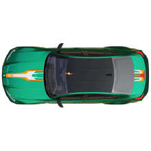 M Performance Abstract Graphic Bonnet Boot Stripes Vinyl Decal for BMW M3 G80 2