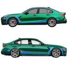 M Performance komplette side stripes vinyldekal for BMW M3 G80 2