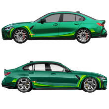 M Performance komplette side stripes vinyldekal for BMW M3 G80 3