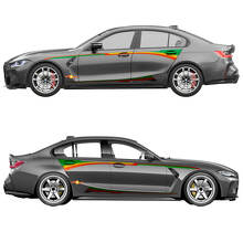 M Performance Side Doors Stripes Vinyl Decal for BMW M3 G80 3
