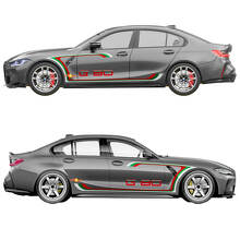 M Performance Side Doors Stripes Fender Vinyl Decal 2 for BMW M3 G80 3