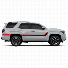 Twin Stripes Door Side Vinyl Stickers Decal For Toyota 4Runner 6th Gen 2