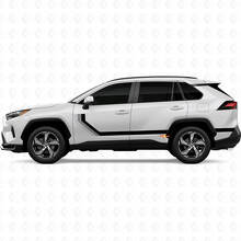 Haritage Vintage Side Stripes Vinyl Stickers Decal For Toyota RAV4 2025 2