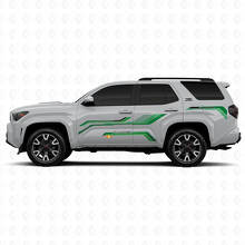 Techno Style Side Stripes Vinyl Stickers Decal For Toyota 4Runner 2