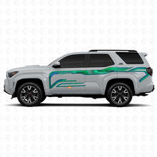 Techno Style Solid Stripes Side Vinyl Stickers Decal For Toyota 4Runner 2
