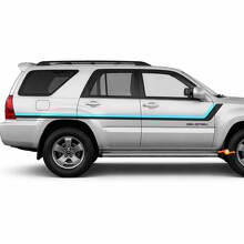 Heritage Style Twin Stripes Side Vinyl Stickers Decal For Toyota 4Runner 2002-2009 3