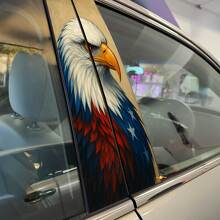 Bald Eagle USA Style Pillar Doors Vinyl Decal Sticker 2 2