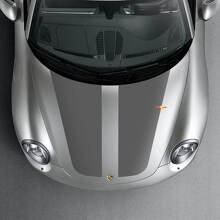 Kit de vinilo con franjas dobles anchas para capó estilo racing para Porsche 911 996 997 Carrera 2