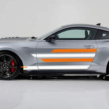 Smooth Sharp Stripes Threshold Doors Vinyl Decal Kit for Musclecar Shelby Super Snake_2
