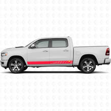 Vinyl Sticker Decal Graphic with Perforated Stripes for Dodge Ram 1500 2019-2024 2