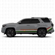 Techno Style Curved Lines Side Rear Fender Vinyl Stickers Decal For Toyota 4Runner 2