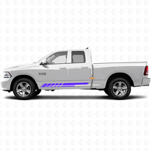 Checkerboard Stripes Rocker Panel Door Side Vinyl Sticker Decal Graphic for Dodge Ram 1500 2011-2018 2