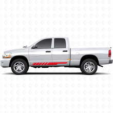 Chequered Stripes Rocker Panel Door Side Vinyl Sticker Decal Graphic for Dodge Ram 1500 2002-2008 3