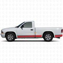 Straight Lines Rocker Panel Side Vinyl Sticker Decal for Dodge Dakota 1997-2004 3