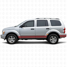 Straight Lines Rocker Panel Side Vinyl Sticker Decal for Dodge Durango 2004-2009 3