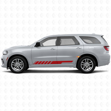 Autocross Stripes Rocker Panel Door Vinyl Sticker Decal for Dodge Durango 2011+ 3