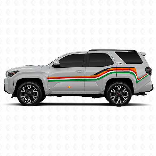Crooked Lines Side Vinyl Stickers Decal For Toyota 4Runner 1