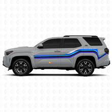 Crooked Lines Side Vinyl Stickers Decal For Toyota 4Runner 2