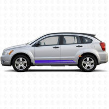 Vinyl Sticker Decal Graphic for Dodge Caliber 2007-2012 Curved Stripes Rocker Panel Door 2