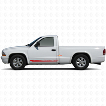 Autocross Curved Stripes Rocker Panel Vinyl Sticker Decal for Dodge Dakota 1997-2004 3
