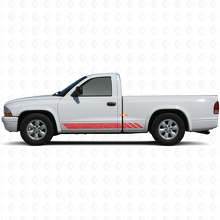 Topographic Style Stripes Rocker Panel Vinyl Sticker Decal for Dodge Dakota 1997-2004 3