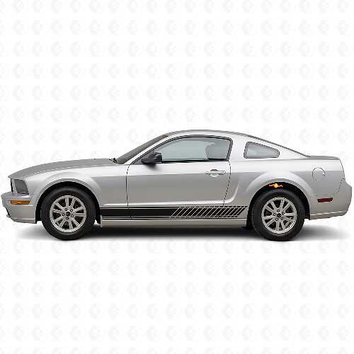 Racing Side Stripes Vinyl Decals Kit for Musclecar Musclecarmodel