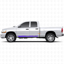 Checkered Curved Stripes Rocker Panel Vinyl Sticker Decal for Dodge Ram 1500 2002-2008 2