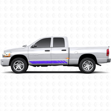 Topographic Style Stripes Doors Vinyl Sticker Decal for Dodge Ram 1500 2002-2008 2