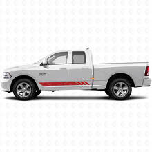Topographic Style Stripes Doors Vinyl Sticker Decal for Dodge Ram 1500 2011-2018 3