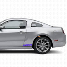 Racing Checkered Style Side Vinyl Decals Kit for Musclecar 2010-2020_2