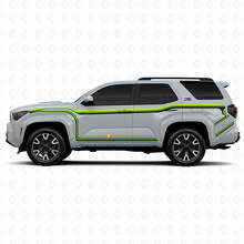Lignes Courbes Continues Autocollant Vinyle Latéral Complet Pour Toyota 4Runner 3