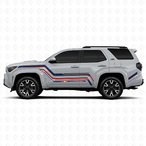 Sticker Decal Vinyl Side Stripes Graphic Curved For Toyota 4Runner