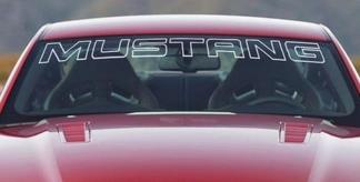 Ford Mustang White Windshield Banner Decal Letter Outline