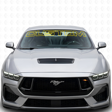Custom Outline Lettering Windshield Vinyl Decal for Musclecar _4