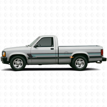 Triple Stripe Door Side Vinyl Decal for Dodge Dakota 1987-1996_2
