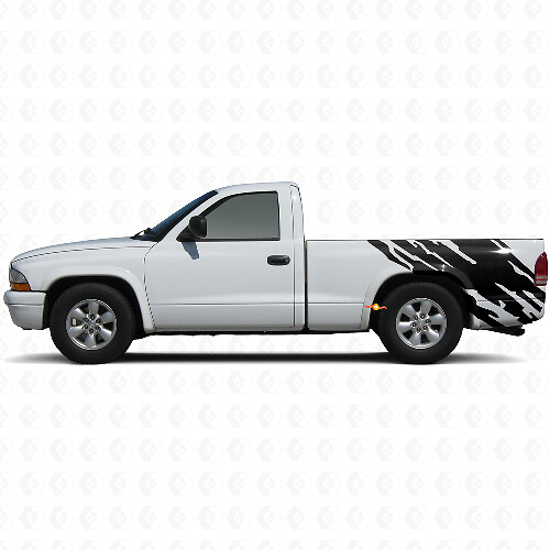 Mud Splash Graphic Rear Side Vinyl Decal for Dodge Dakota 1997-2004 1