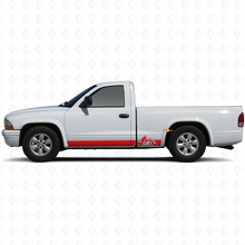 Mountains Style Stripes Rocker Panel Vinyl Decal for Dodge Dakota 1997-2004 3